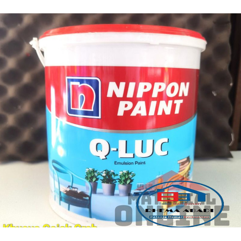 RHEMA QLUC Q Luc Qiluc Cat Tembok Warna Putih Hitam Cream Hijau Biru Abu Nippon Paint Galon 5Kg 5 Kg