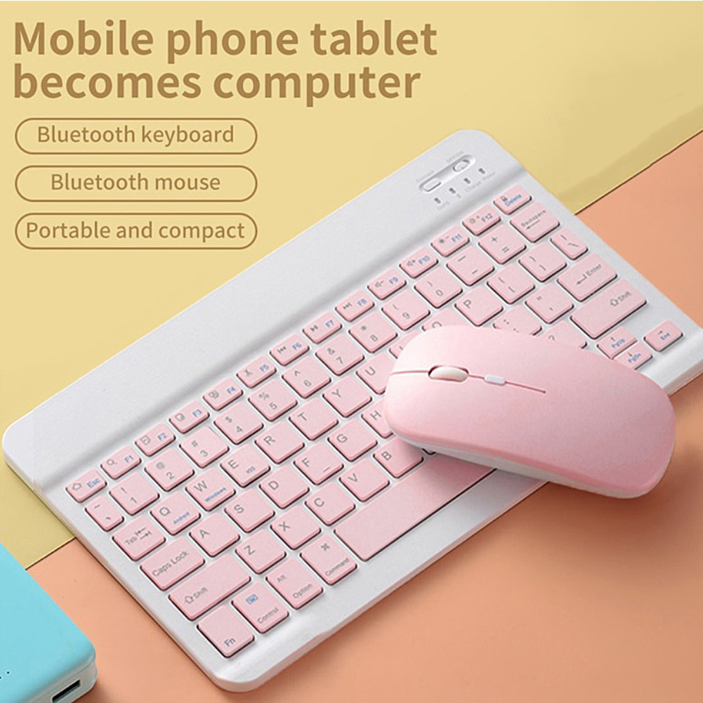 Mini Wireless Bluetooth Keyboard Mouse Set For Tablet Tab pad HP Phone Laptop Bluetooth Portable Key