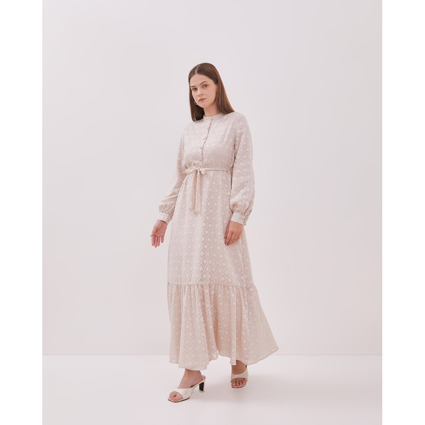 VALINO LADIES Gamis Cream Wanita - D-DCEK07-C1