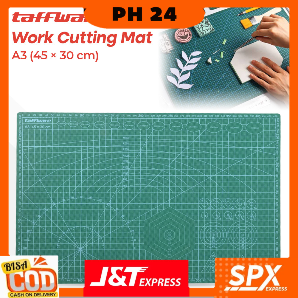 

Taffware Alas Potong Work Cutting Mat Pad A3 45x30cm