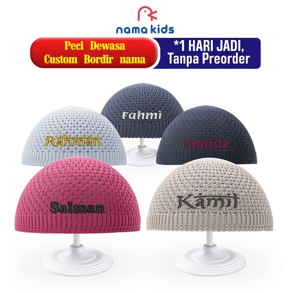 mZd seler PECI ANAK BORDIR NAMA PECI CUSTOM BORDIR NAMA PECI BAYI BORDIR NAMA PECI BAYI PECI DEWASA 