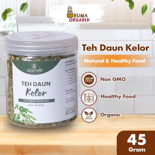 

ALAMEE Teh Daun Kelor Moringa Tea Herbal Alami Flower Asli Kering Organik 45gr BUMA