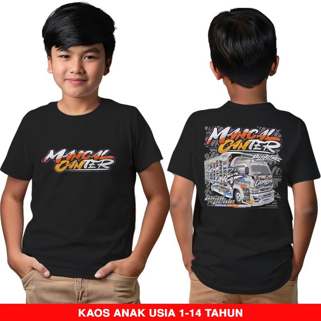 Bandar Kaos Truck Mancal Canter 2 - Isuzu Elf NKR - Kaos Anak Usia 1 Tahun Sampai 14 Tahun - Kaos Tr