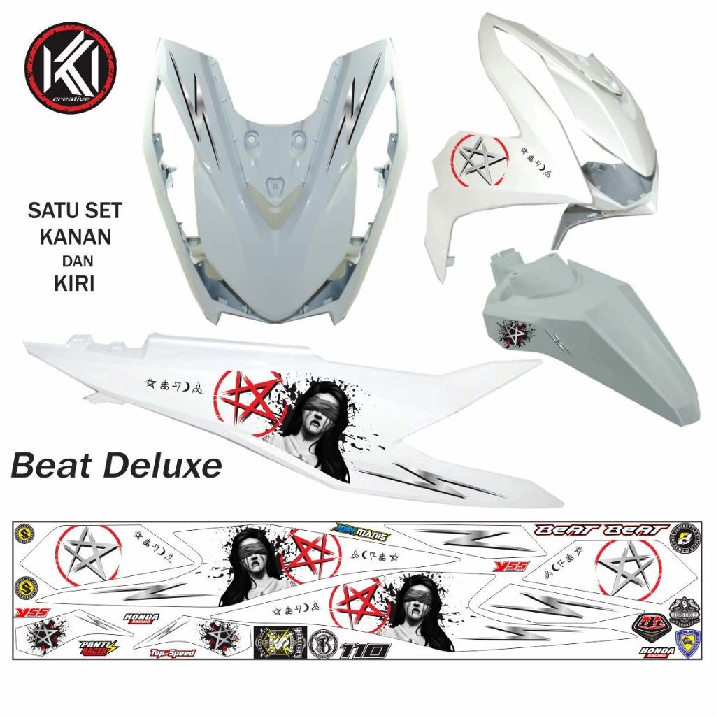 VARIASI KEREN STRIPING STICKER MOTOR BEAT DELUXE ISS 2020 2024