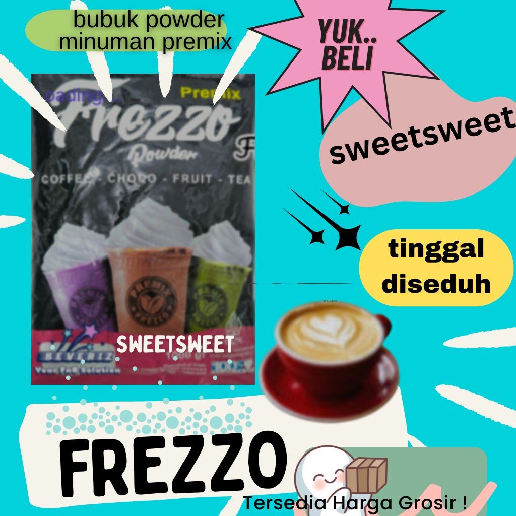 

Sweetsweet Frezzo Powder Drink Varian Kopi | Minuman Kekinian Aneka Rasa | Premium Powder Drink 1 Kg