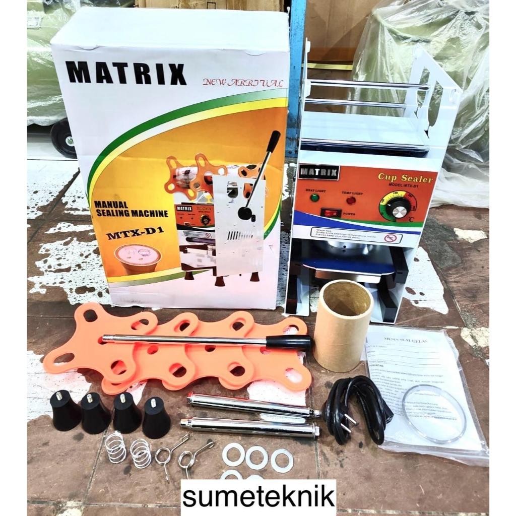RA Aqua cup sealer MTX-D1 Matrix 22oz Jumbo Mesin Press Cup D1 Matrix Sealer Cup D1 Matrix