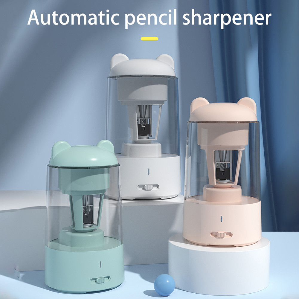 

Automatic Electric Pencil Sharpener with 3 Nib Auto Stop and Fast Sharpen Adjustable Sharpness for 6.5mm-8mm Pencil Round