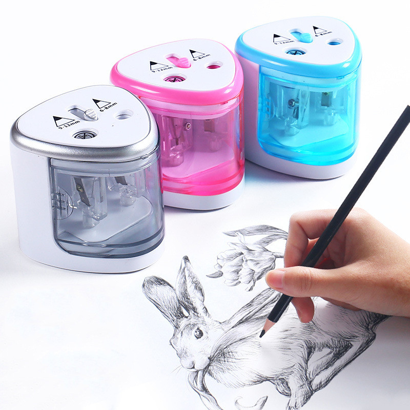 

Study Manual Auto Automatic Drawing Pencil Pen Sharpener Electric Switch Pencil Sharpener Stationery Home Office School Supply