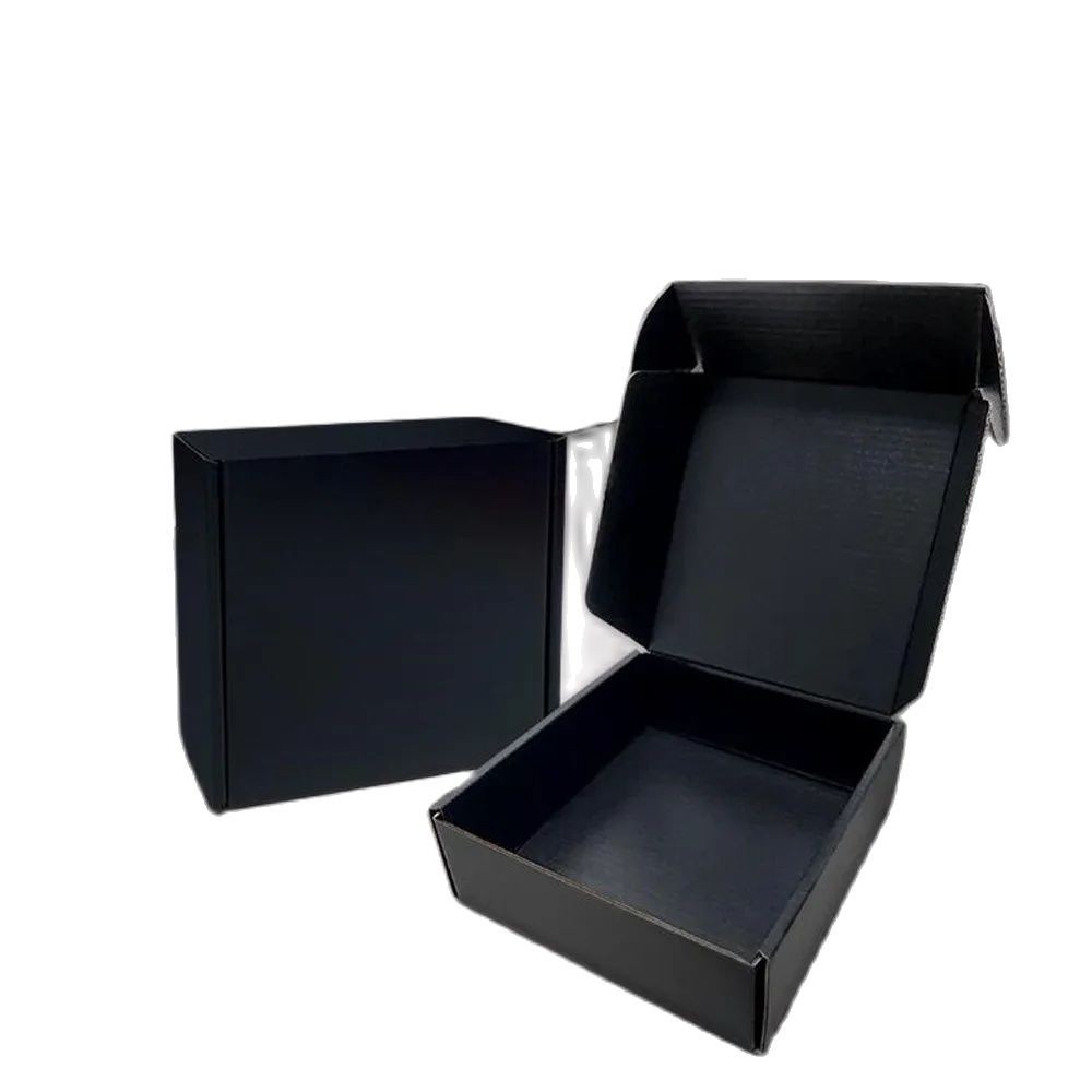 

10pcs black gift box ,clothing jewelry shipping corrugated packaging carton, thick corrugated gift box
