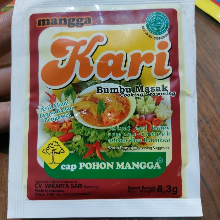 

bumbu cap pohon mangga kari 8.3gr