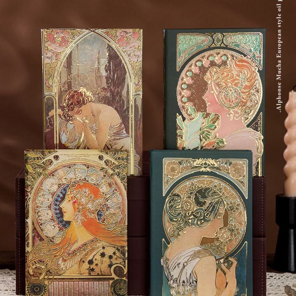 

Oil Painting Series Retro Hardcover Notebooks Classic Design Full-color Retro Notebook Handbook Creative Vintage Hardcover Books