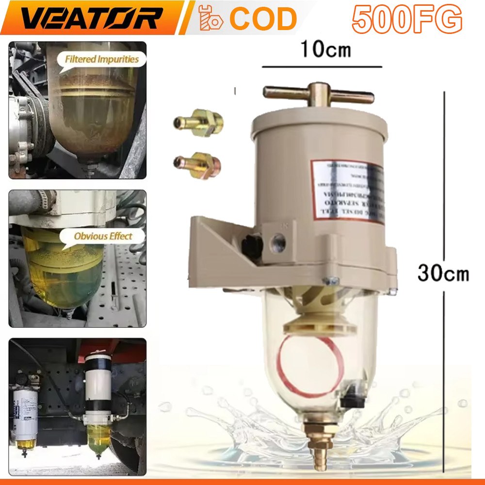 500FG 500FH dengan Kartrid 2010PM Truk Filter Bahan Bakar Pemisah Air Pemisah Air Turbin Mesin Diese