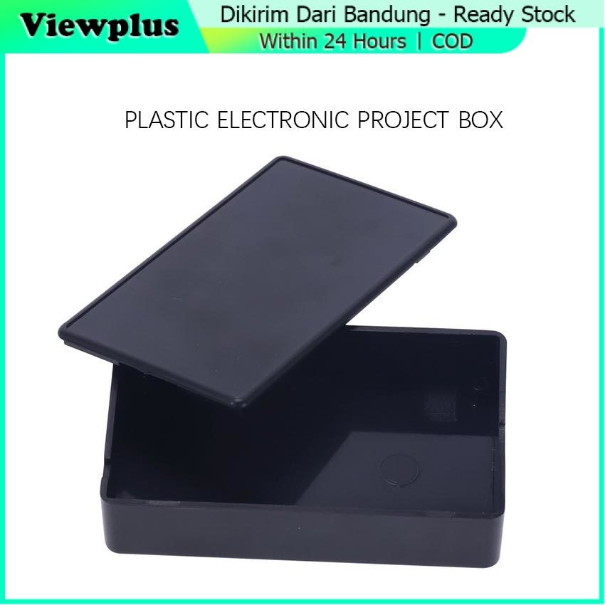 Box Project Elektronik Kotak Box Hitam ukuran 100*60*25 MM / Tempat Rakit Kompnen Elektronik DIY