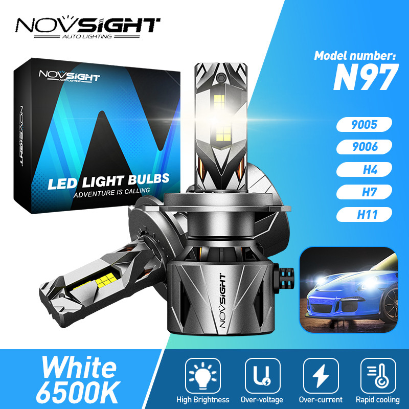 Novsight N96 H4 LED Car Headlight Foglamp H7 H11 9005 9006 240W 60000LM 6500K 2Years Warranty
