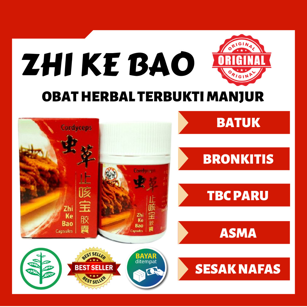 ZHI KE BAO Obat Batuk Paling Ampuh - Obat Batuk, Obat Bronkitis, Obat Bronhitis, Obat TBC Paru, Obat