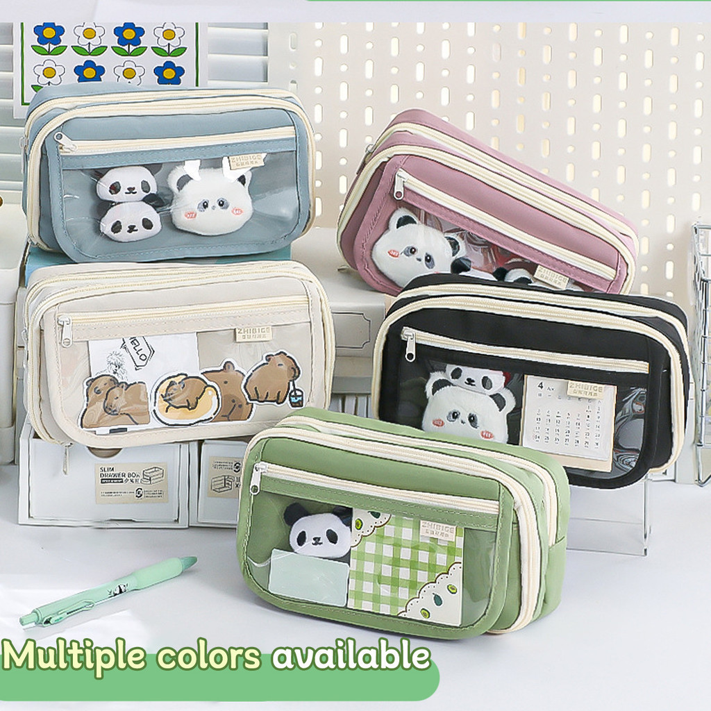 

【Dotding】Tempat alat tulis kotak pensil aesthetic korea Tas PenaTempat Pencil Tas Pensil kapasitas besar freeies H436