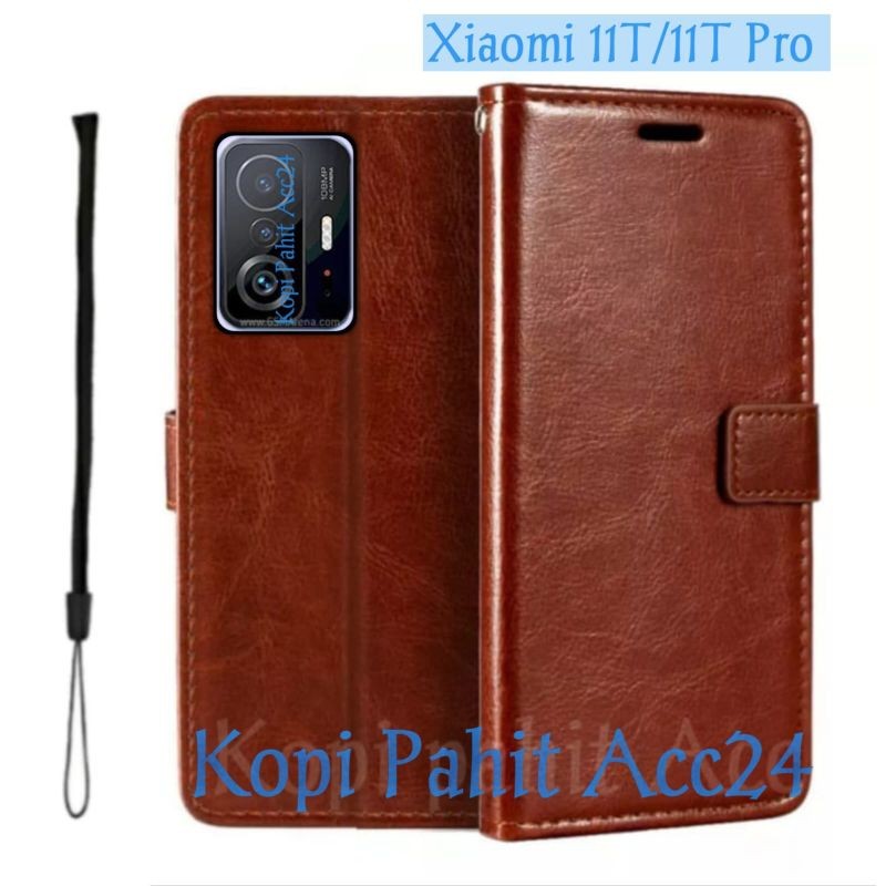 Case Untuk Xiaomi Mi 11T Mi 11T Pro Flip Cover Wallet Sarung Hp Casing Dompet Flip Magnet