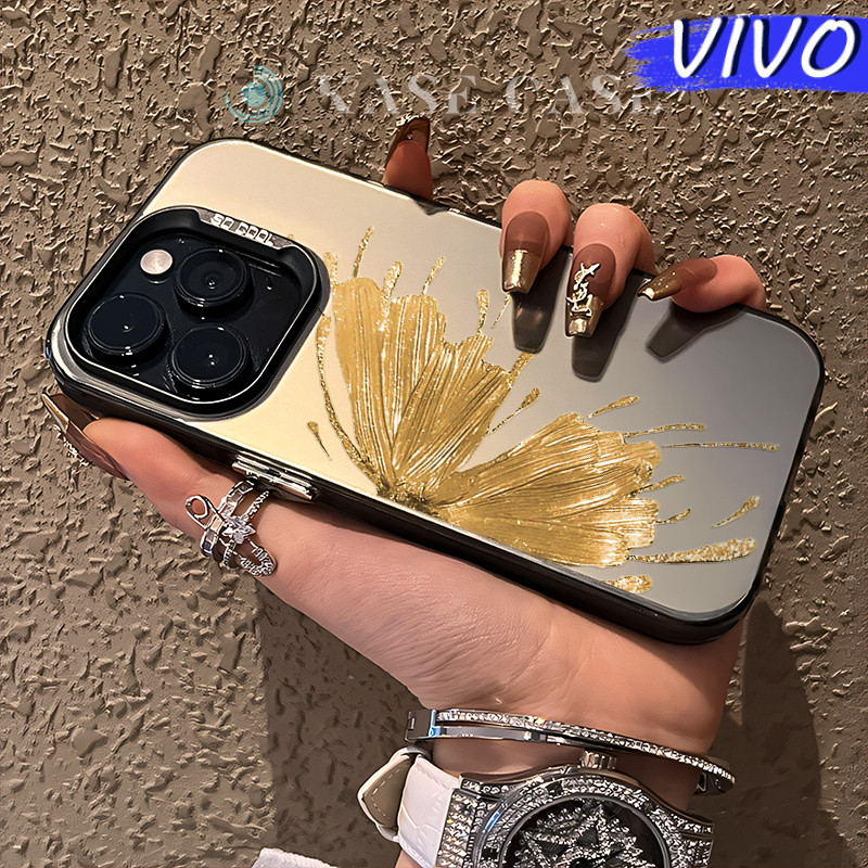 Trends Stone Island Glossy Hologram PC Case VIVO Y17s Y12 Y12S Y15s Y21 Y03 Y16 Y22 Y18 Y02 Y17 Y27s