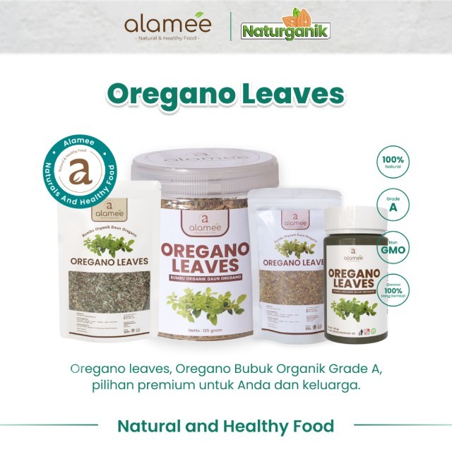 

ALAMEE Oregano Kering Dried Leaves Flakes Garnish Murni Asli Seasoning Bumbu Dapur Organik Naturganik
