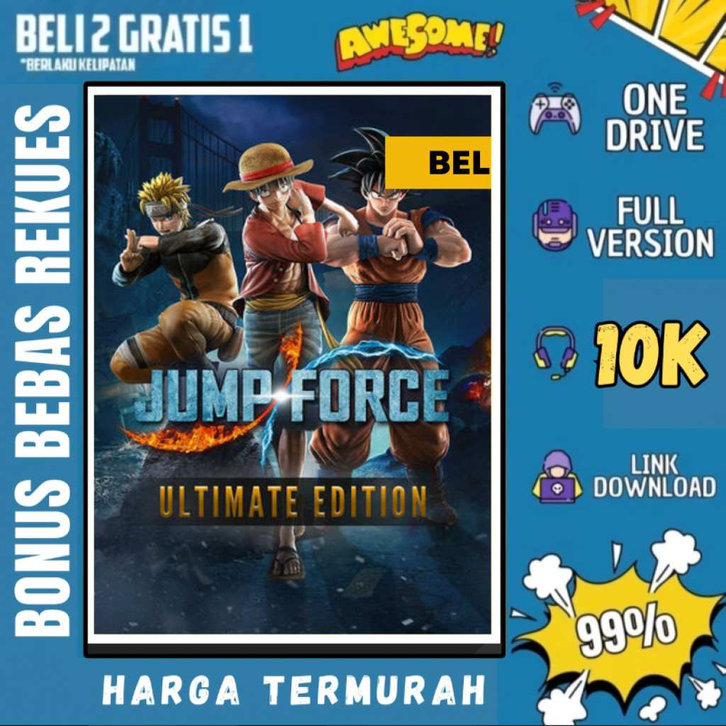 JUMP FORCE ULTIMATE EDITION - GAME PC - GAME LAPTOP - PC GAMES - BELI 2 GRATIS 1 - ORIGINAL WINDOWS 