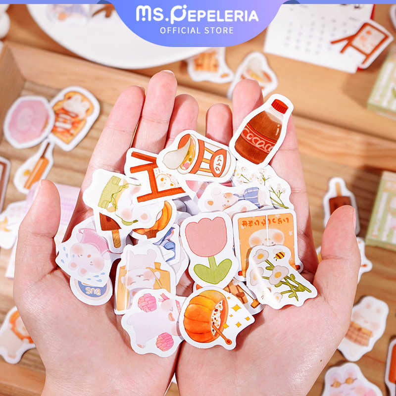 

45 LEMBAR STICKER LUCU Anti Air Dekorasi Handbook Scrapbook DIY-Ms.Pepeleria