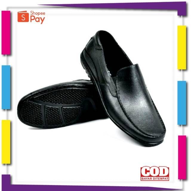 UKURAN SIZE 37 38 39 40 41 42 43 44 45 / AB350 Sepatu Pria Pantofel Karet Murah ATT Hitam