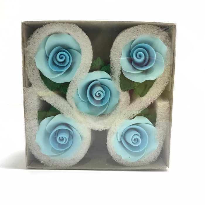 

Gumpaste Bunga Mawar 3 cm Isi 5
