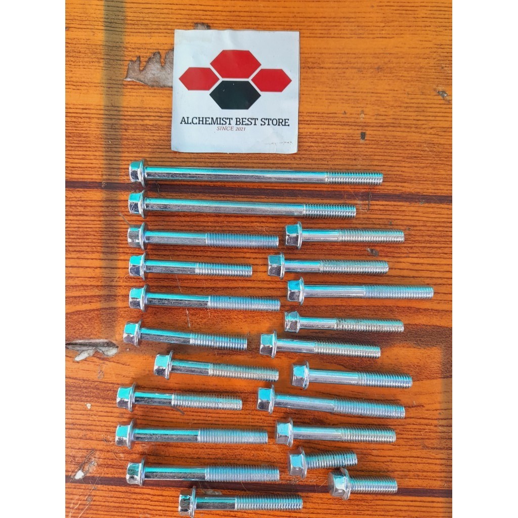 COD Baut Vixion 1Set / Baud Block Mesin Yamaha Vixion 1Set / Baut Baud Block Mesin Yamaha Vixion 1Se