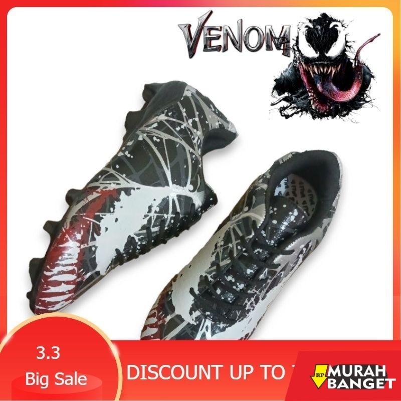 Sepatu specs keren- Us Footwear Venom Fg Sepatu Bola Original