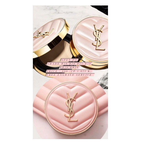 Brunn YSL Touch Eclat Glow-Pact Cushion Case Pink - REFIL B30 SPF23