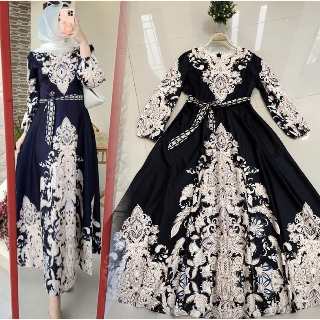 100% Original COD // Gamis BanGkok hitam//Gamis pakistan terbaru 2021