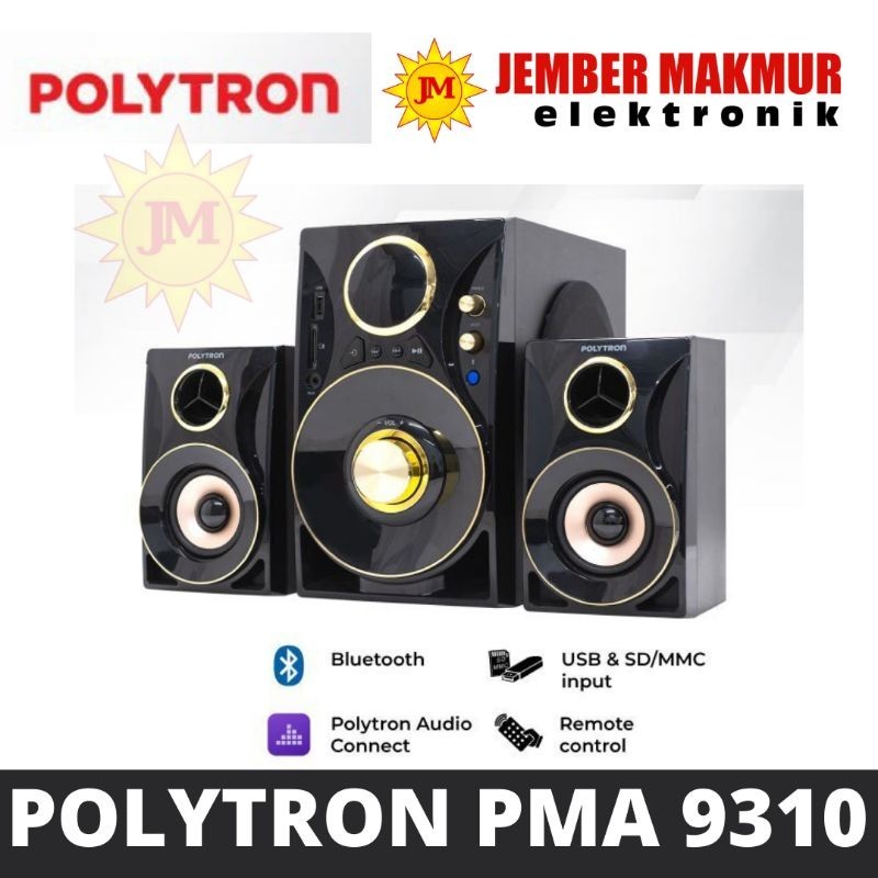 POLYTRON MULTIMEDIA AUDIO SPEAKER PORTABLE - PMA 9310 BLUETOOTH Polytron Speaker PMA 9310 Polytron