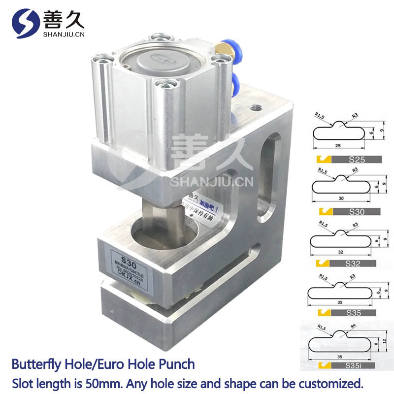 Euro Hole Punch Pneumatic Hole Punch Pneumatic for Plastic Bag Butterfly Hole Punch Machine