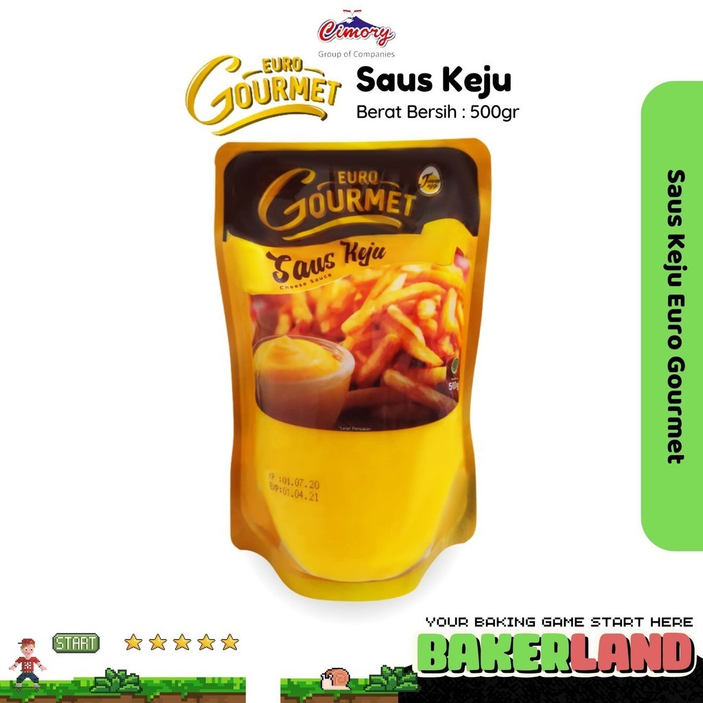 

Euro Gourmet Saus Keju / Saus Keju / Saus Keju Euro Gourmet 500gr / Selai Keju / Toping Keju