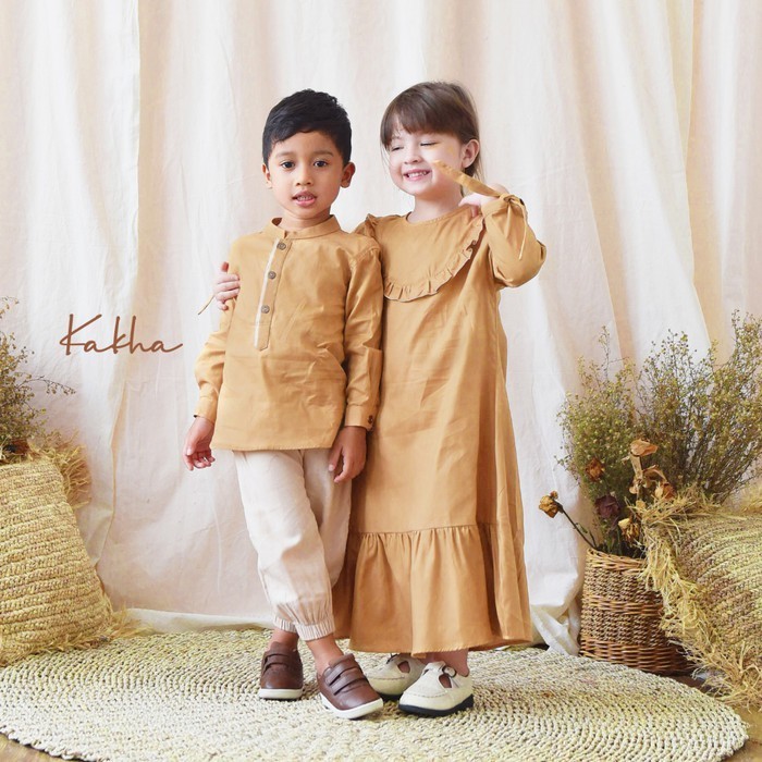 Kakha - Linen Series / Gamis Anak / Sarimbit Keluarga Muslim