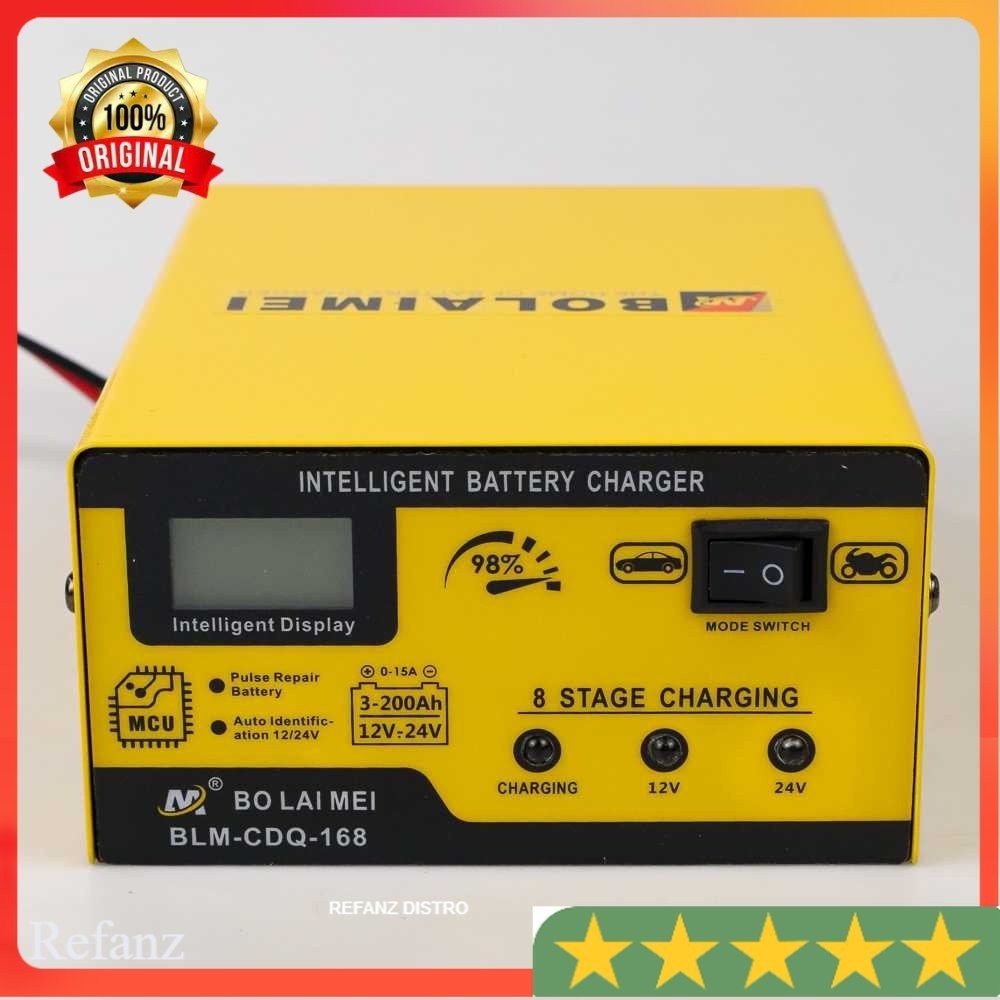 BO LAI MEI Charger Aki Mobil Motor 250W 12V/24V 200AH - BLM-CDQ-168