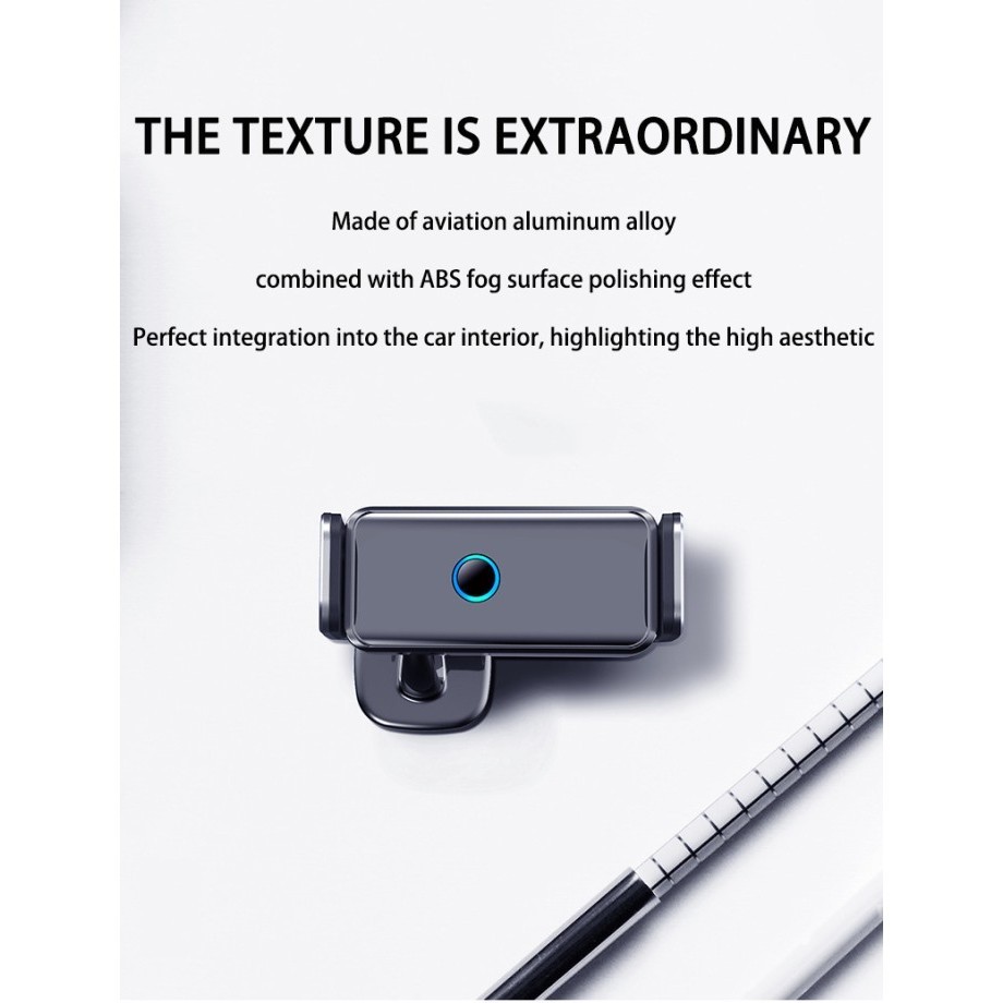 ✨BISA COD✨ -Car phone holder mobil ac dashboard buka tutup otomatis stand hp eevo