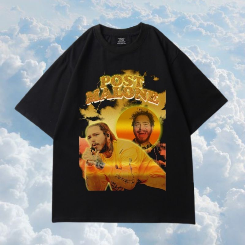 T SHIRT POST MALONE BOOTLEG RAP TEE - KAOS BAJU POST MALONE TERLARIS