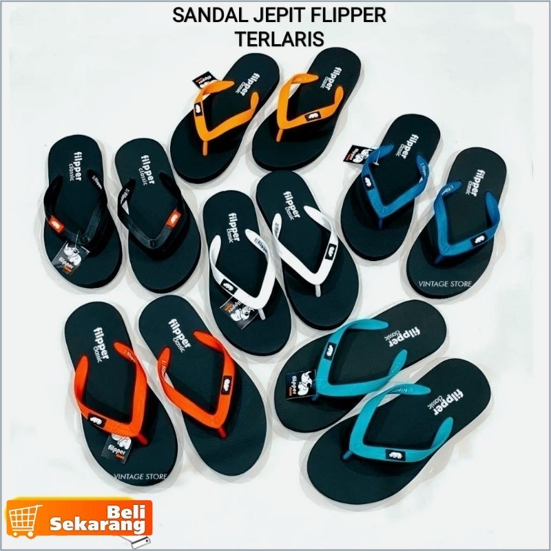 SANDAL JEPIT FLIPPER TERLARIS SANDAL PRIA FIPPER SANDAL CASUAL PRIA BAHAN MELAR