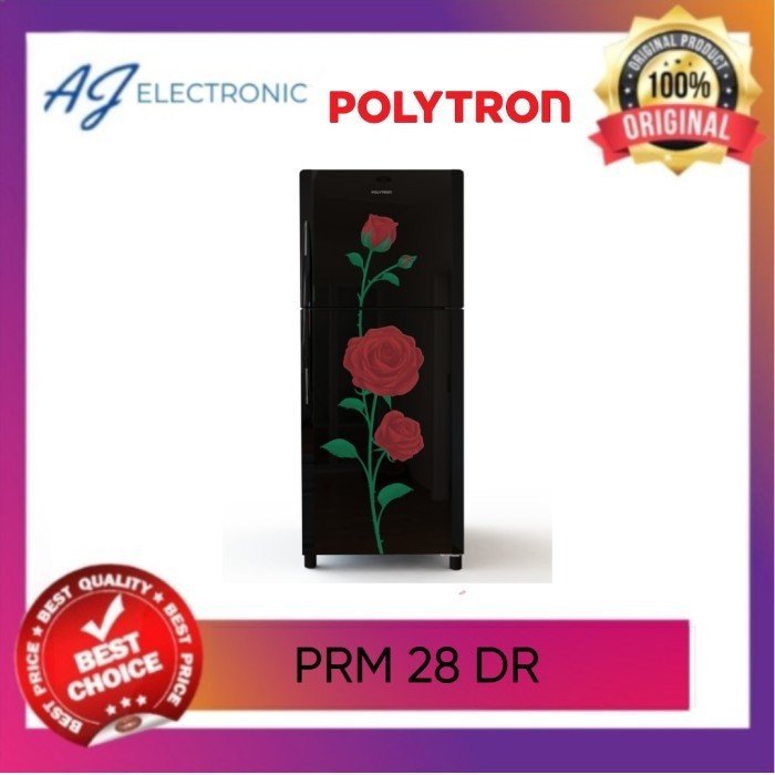 Kulkas Lemari Es Polytron 2 pintu PRM-28DRX