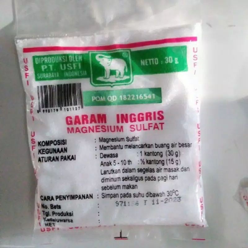 

Garam Inggris 30gr