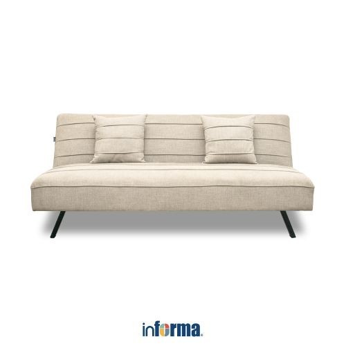 Promo Informa  New Lawrence Sofa Bed Fabric - Krem Tempat Duduk Multifungsi Sofa Tidur 2In1 Kursi Santai Serbaguna Furniture Rumah