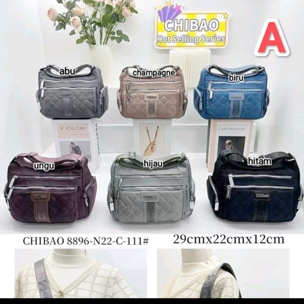 yx64g Tas Chibao besar kanvas tas selempang wanita sling bag cewek import murah kecee