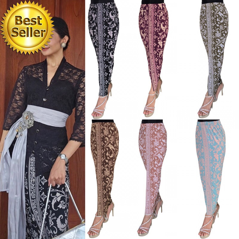 ROK KNIT STRETCH DIORAMA SONGKET UKIR BALI | BAWAHAN KEBAYA | ROK SONGKET BALI