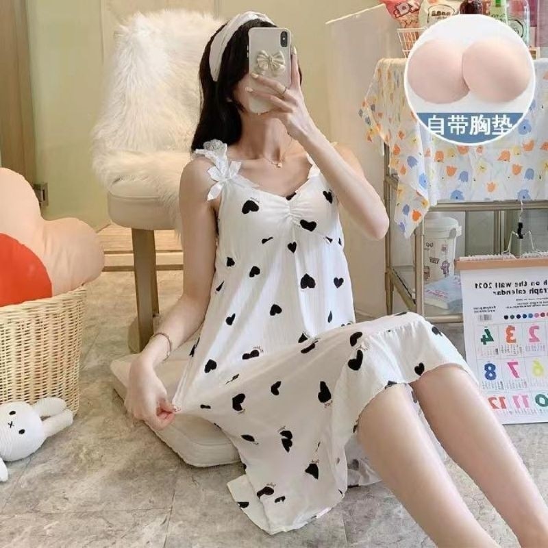 [PROMO] Daster Import+Bra/Daster Tali /Daster Cup Bra/Daster Wanita C01-B