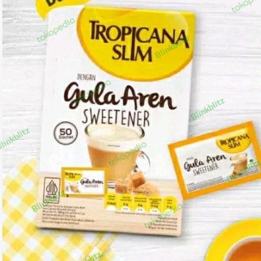 

New Produk-[sukron_86] BOX Tropicana Slim Gula Aren Sweetener 50 Sachet Bahan Masak Bumbu