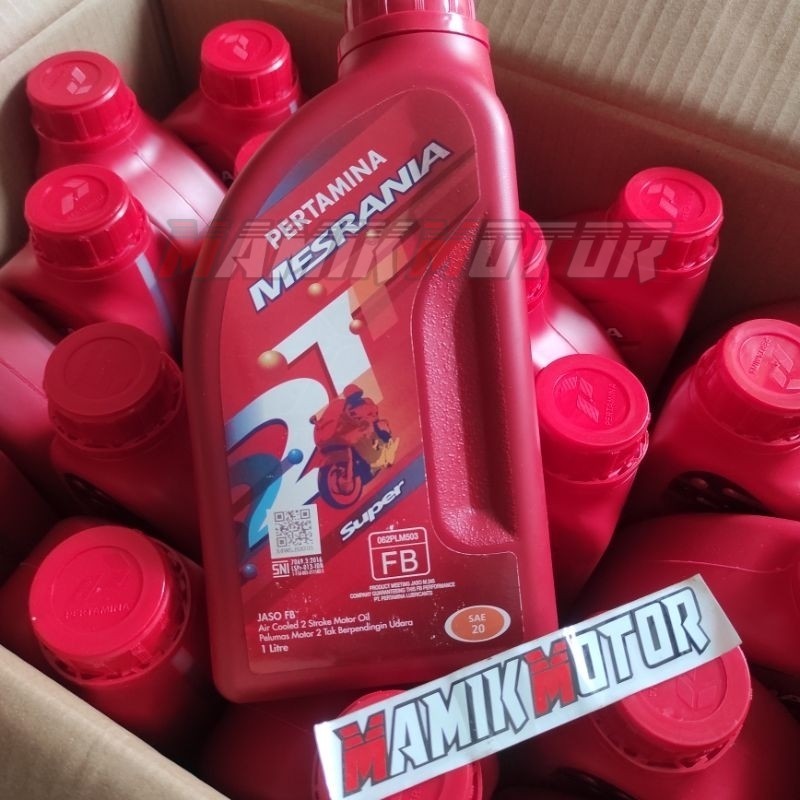 Oli Samping 2tak Mesran Super 1liter Original Pertamina