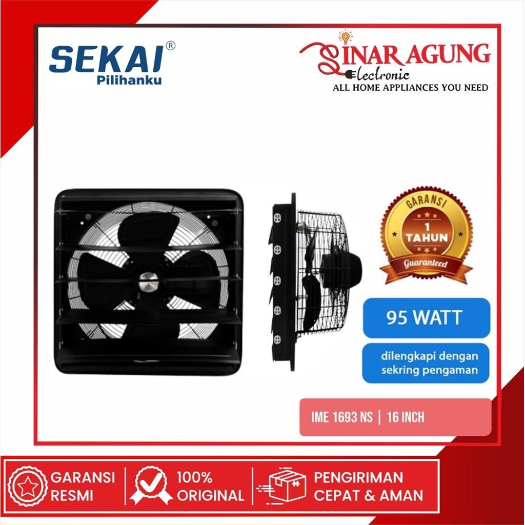 SEKAI IME1693 / IME-1693 EXHAUST FAN 16 INCH - GARANSI RESMI