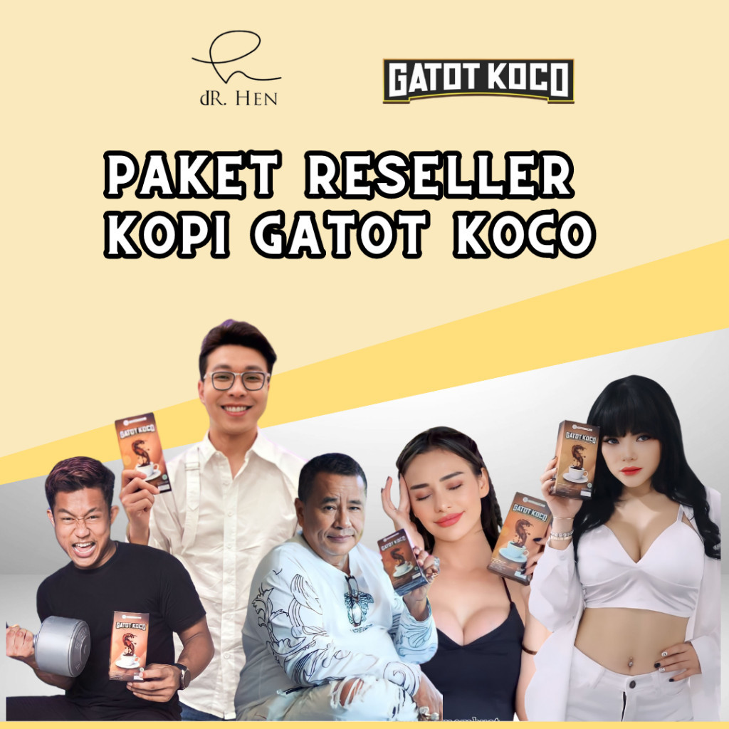 

Paket Reseller Kopi Gatot Koco by dr Richard Lee | Paket 50 Box Gatot Koco