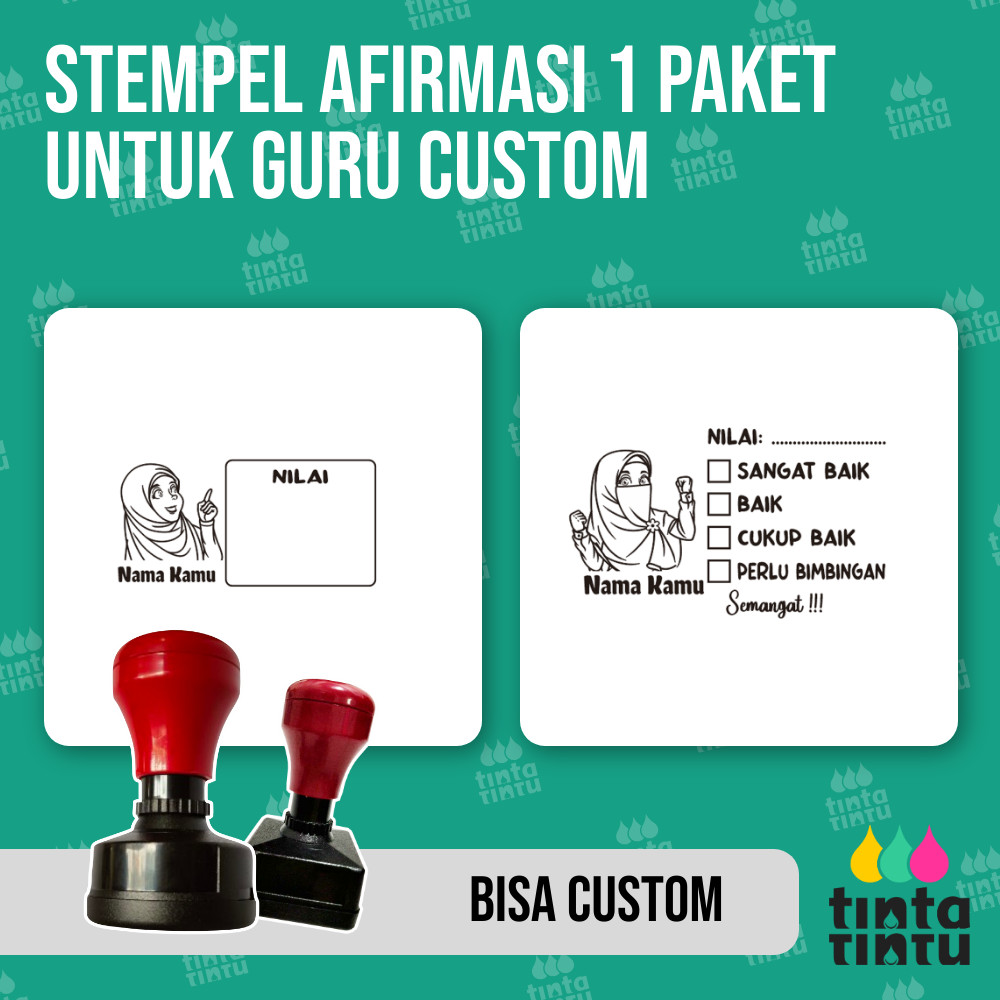 

Stempel Afirmasi 1 Paket Untuk Guru Custom